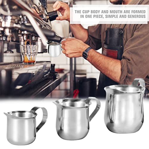 2.5 oz Milk Frothing Pitcher Stainless Steel Small Bell