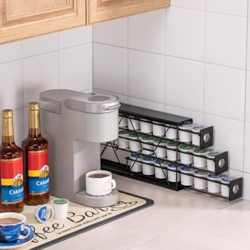 K Cup Holder Drawer 3 Tier Coffee Pod Holder for K Pod Save Space Countertop Kitchen (3 Count)