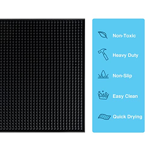 PVC Bar Service Mat for Cocktail Bartender 18x12 inches