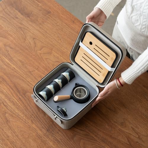 Portable Chinese Tea Set with Carry Bag