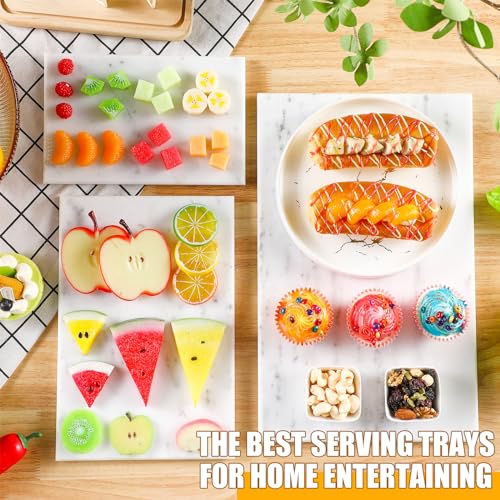 3 Pcs Marble Cutting Board for Kitchen Different Size (3 Count)