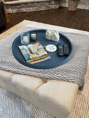 Round Ottoman Table Tray Round
