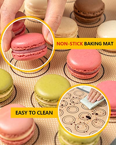 Macaron Silicone Baking Mat Set of 2 Grey