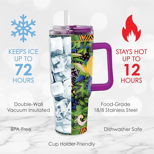 18 8 Stainless Steel Insulated Water Tumbler with Straw
