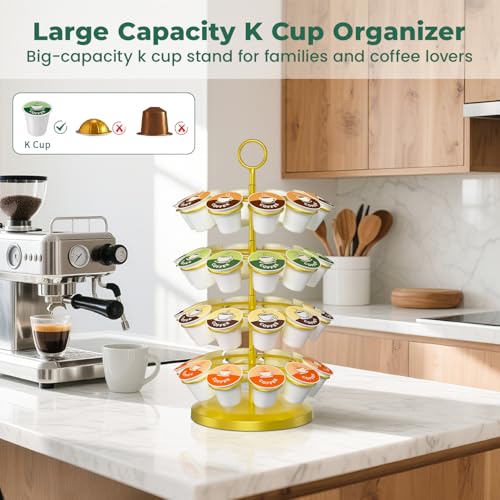 K Cup Holder Coffee Pod Organizer Carousel for Countertop