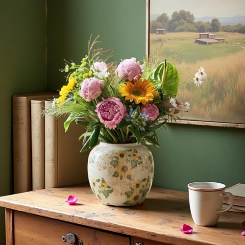 Round Ceramic Vase