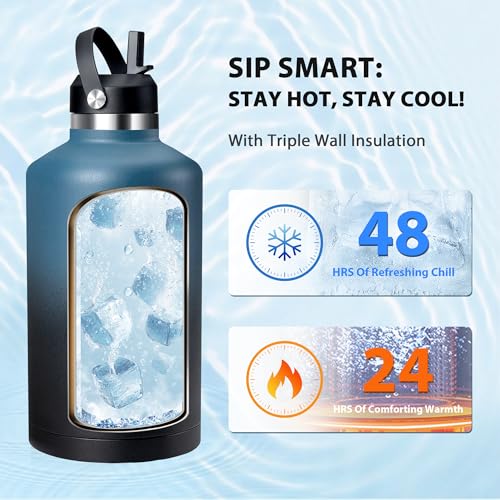 Insulated Water Bottle 64 oz