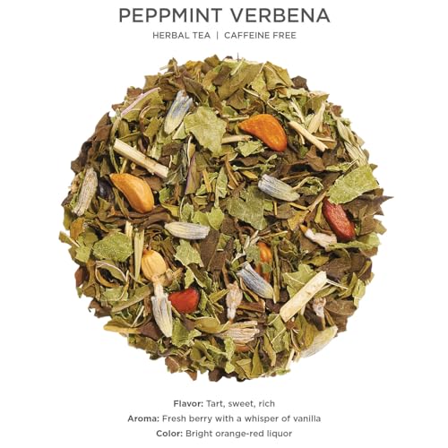Loose Leaf Peppermint Verbena Tea in Canister by Tea Forte