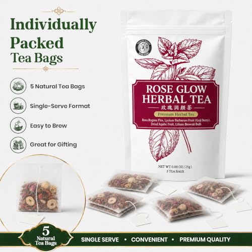 Beauty Glow Stress Relief & Relaxation Traditional Chinese Herbal Tea for Modern Wellness