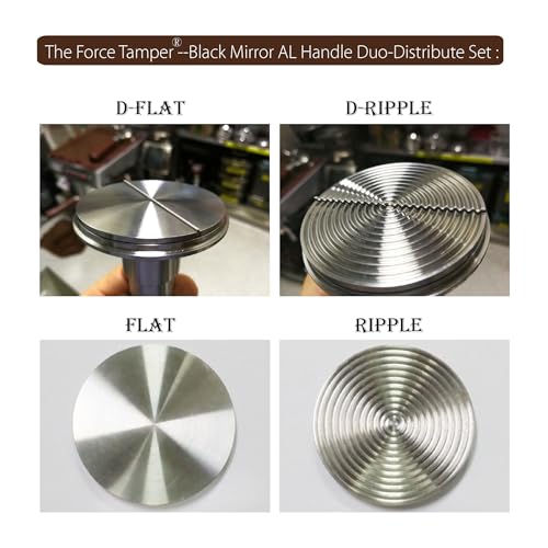 53.00mm Duo Distribute Set Black Mirror Jellyfish AL Handle Coffee Tamper