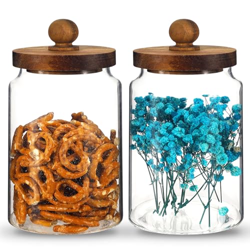 Glass Spice Jar Coffee Sugar Container Airtight Glass Jar Food Storage Canisters Bottle for Kitchen Seasoning Tea Herb Overnight Oats Bar Parfait Snacks