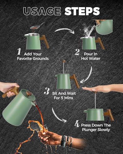 POLIVIAR French Press Coffee Maker (34 Ounce)
