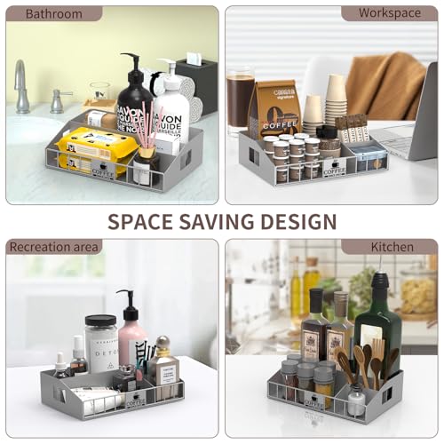 Coffee Station Organizer with 4 Compartments