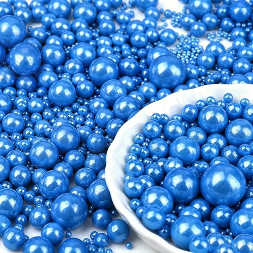 Blue Pearl Sprinkles for Cake Decorating (4.6 Ounce)