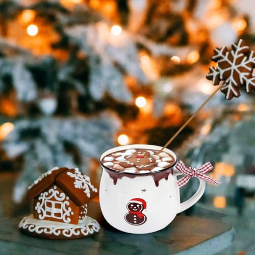 6 Set Christmas Coffee Mug Ceramic 12oz Hot Cocoa Cup (6 Count)