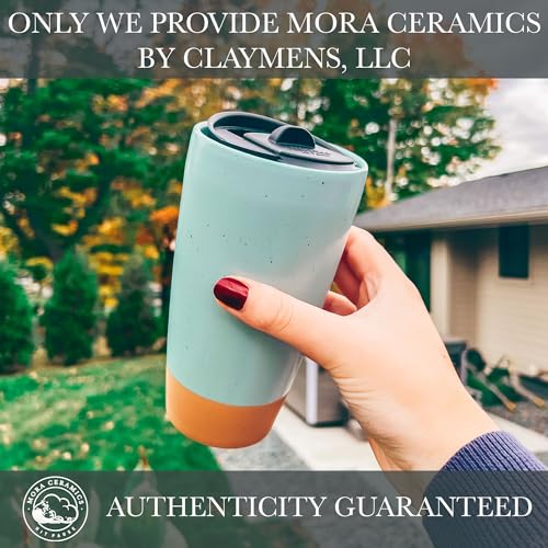 Double Wall Ceramic Coffee Travel Mug with Lid