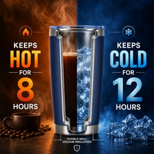 20oz Stainless Steel Insulated Tumblers Bulk (8 Count)