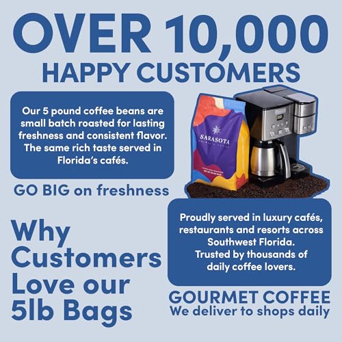 Sarasota Coffee Whole Bean Espresso (80 Ounce)