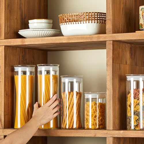 Glass Canisters with Airtight Lids (2 Count)