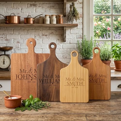 Personalized Mr & Mrs Cutting Board
