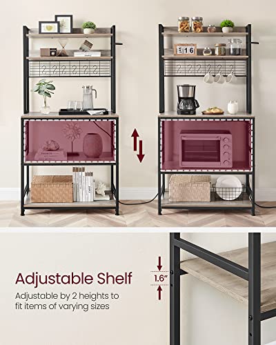 Bakers Rack with Power Outlet