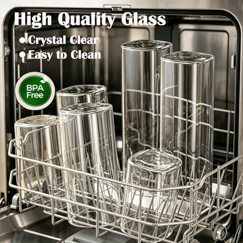 1.6Qt Square Glass Jars (3 Count)