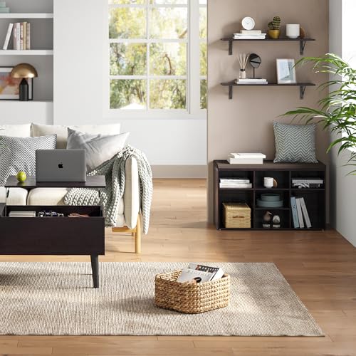 Wall Shelves 23.6" Long Floating Shelves with Metal Brackets (2 Count)