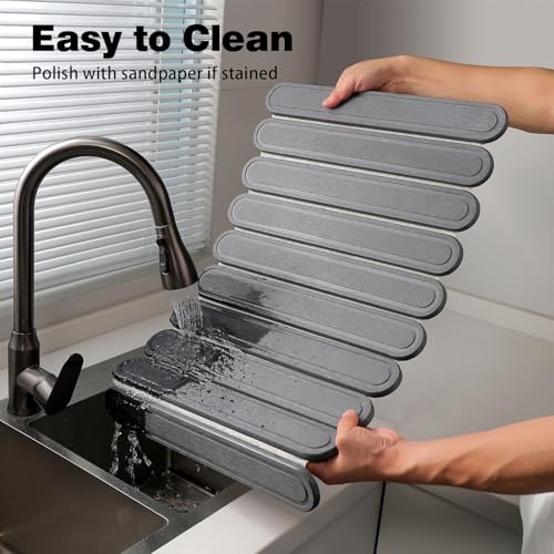 Stone Dish Drying Mat for Kitchen Counter