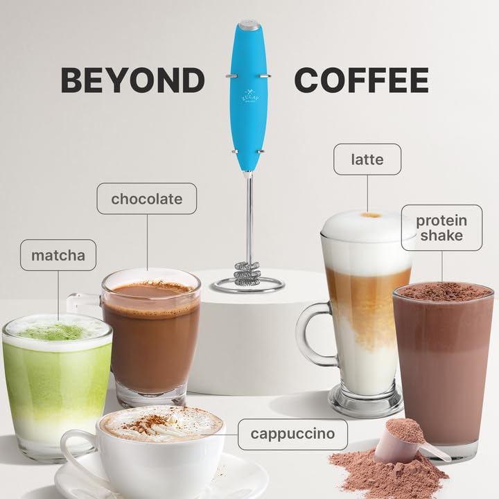 Zulay Powerful Milk Frother for Coffee with Upgraded Titanium Motor
