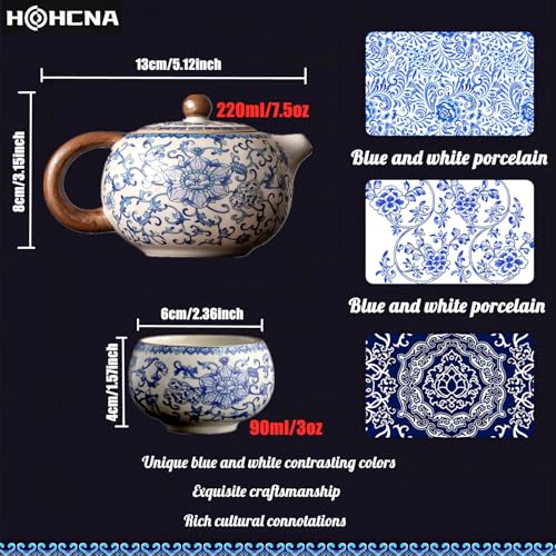 Floral Tea Pot & Tea Cup Set