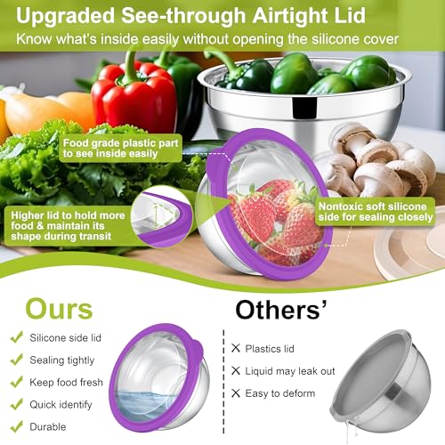Mixing Bowls with Lids Set of 5 (5 Count)