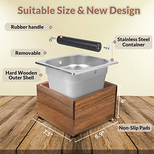 Knock Box Large Capacity Espresso Knock Box