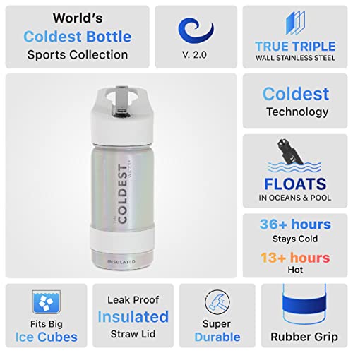 Coldest Insulated Water Bottle with Straw Lid