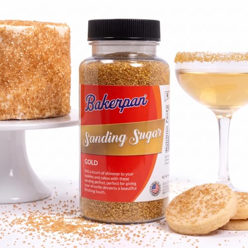 Gold Sanding Sugar for Baking & Cookie Decorating (5 Ounce)
