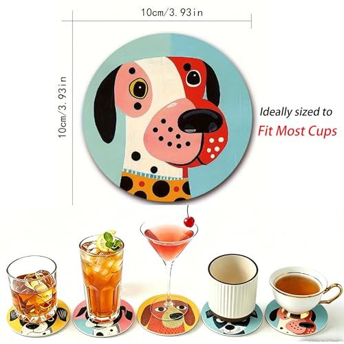 Wood Coasters Set of 6 (6 Count)