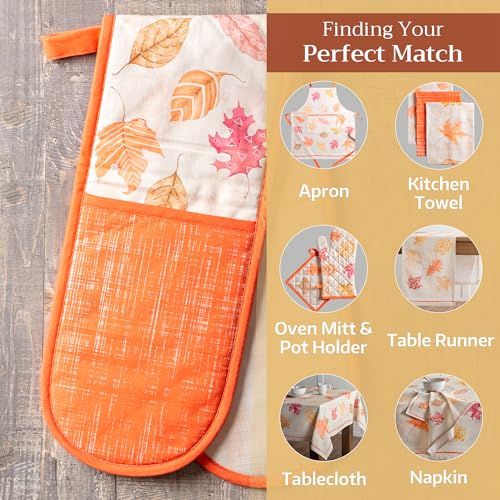 Double Oven Mitts 100% Cotton Double Oven Glove