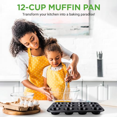 12 cup Black Oven Muffin Pan