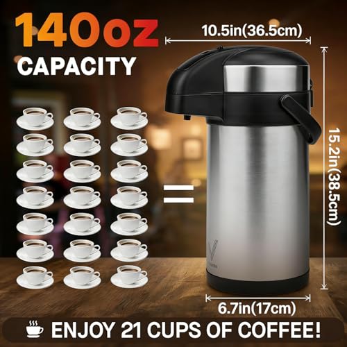 Airpot Coffee Dispenser with Pump