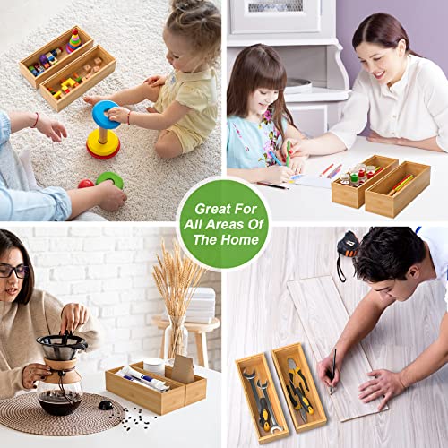 Bamboo Drawer Organizer (2 Count)