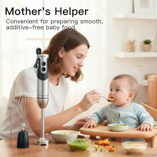 Hand Blender Immersion Blender Handheld 12