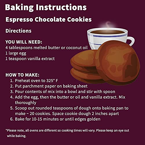 Espresso Chocolate Keto Cookie Mix Low Carb Gluten