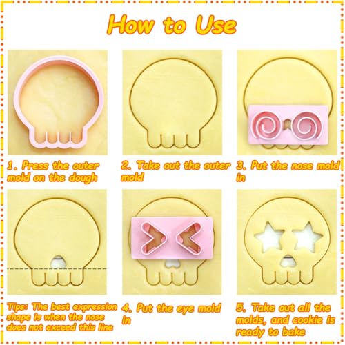 Mini Skull Cookie Cutter Set (17 Count)