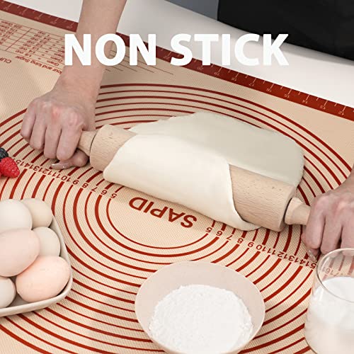 Thick Silicone Pastry Mat Baking Dough Rolling Extra Large 24" x 36"