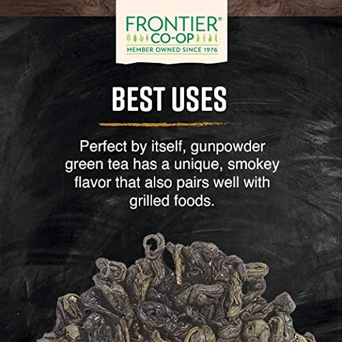 Organic Gunpowder Green Tea Leaves (16 Ounce)