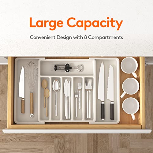 Extra Large Silverware Drawer Organizer