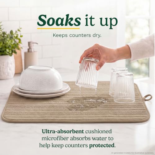 Cuisinart Dish Drying Mat for Kitchen Counter (2 Count)