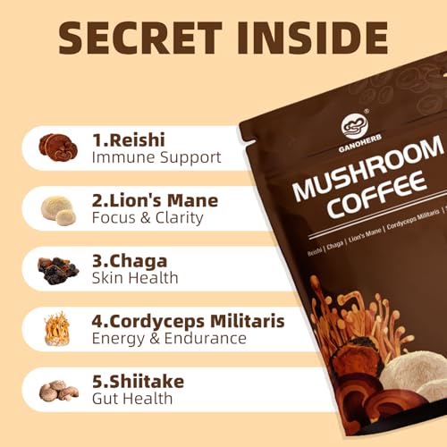 Instant Mushroom Coffee Powder (6.35 Ounce)