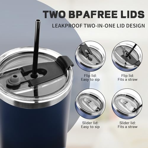 40 oz Tumbler with Lids and Straws