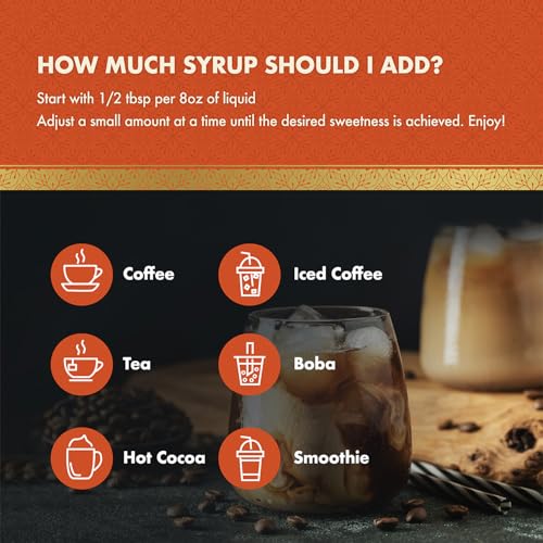 Sugar Free Salted Caramel Coffee Syrup (25.4 Fl Oz)