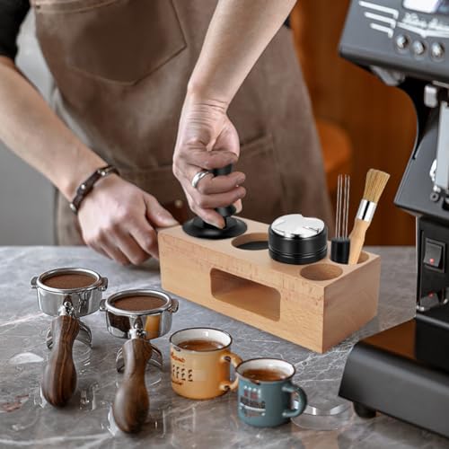 5 Pack Espresso Tamper Set 51mm with Espresso Tamping Station